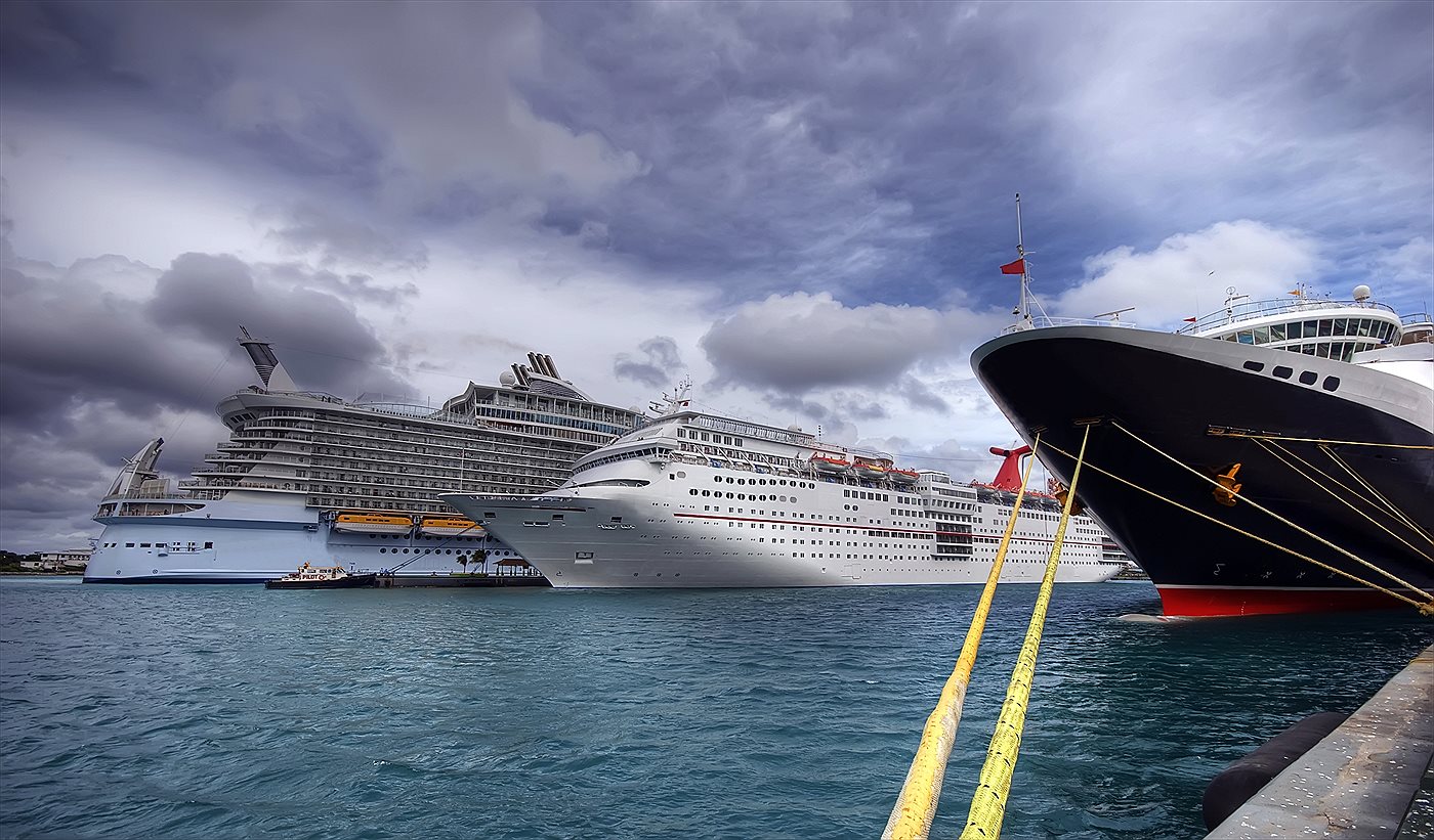 A cruise ship casino — poker and table games at sea